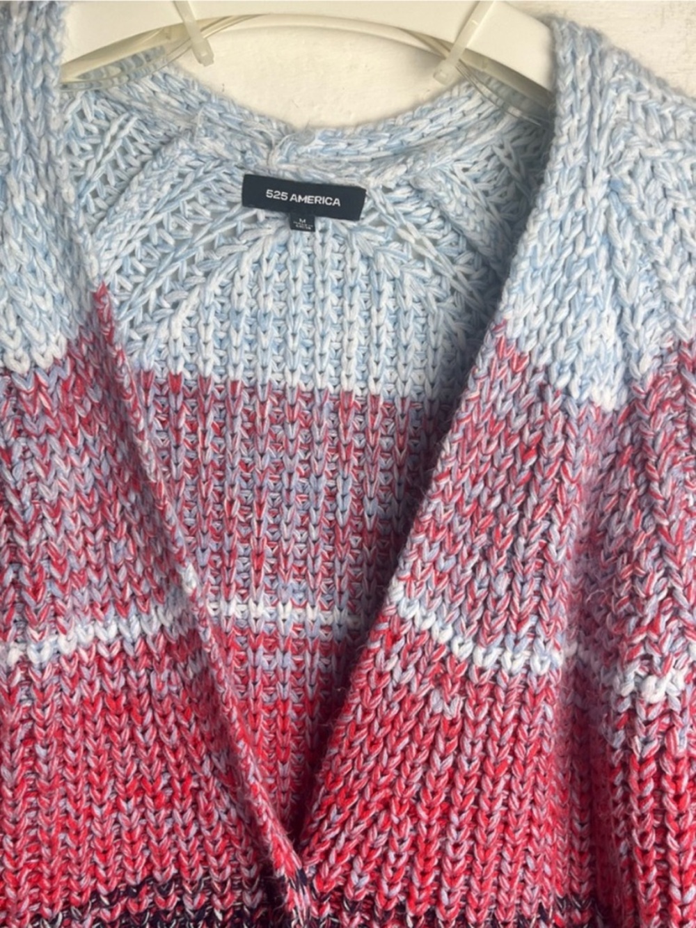 525 America Multicolor Knit Cardigan Open Front Sweater - Picture 4 of 12